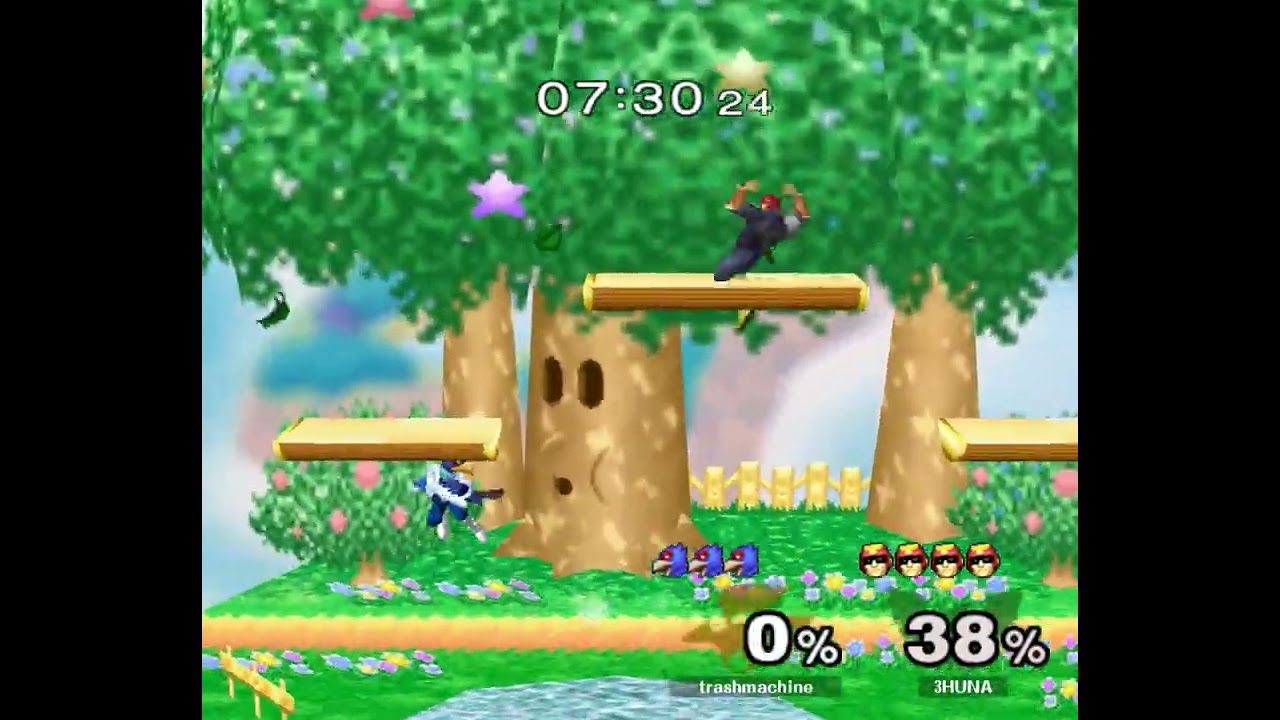 Melee Singles LQF – trashmachine ⟮Falco⟯ vs 3HUNA ⟮Falcon⟯