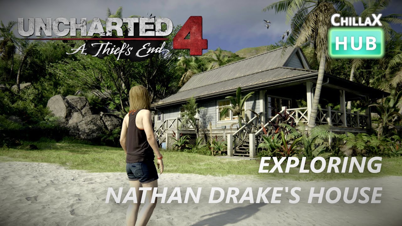Exploring Nathan Drake's House (Epilogue) · Chilling w/ Cassie Drake (from Uncharted 4) · 4K HDR