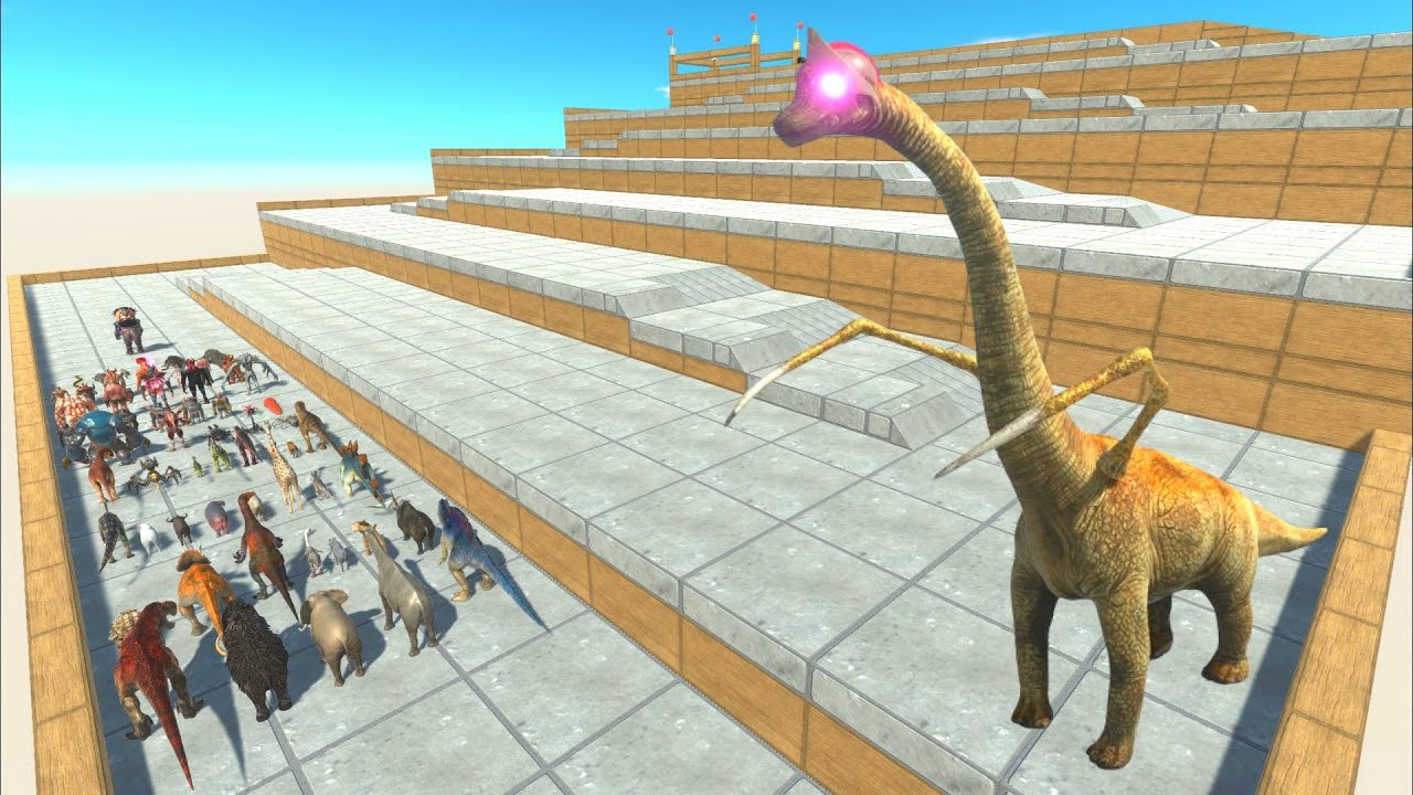 ESCAPE FROM ALIEN BRACHIOSAURUS #3 - Animal Revolt Battle Simulator
