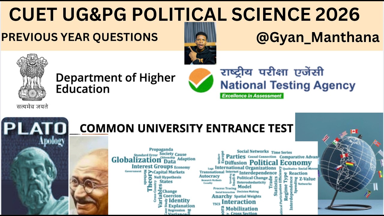 LECTURE 1 CUET UG&PG POLITICAL SCIENCE PYQs