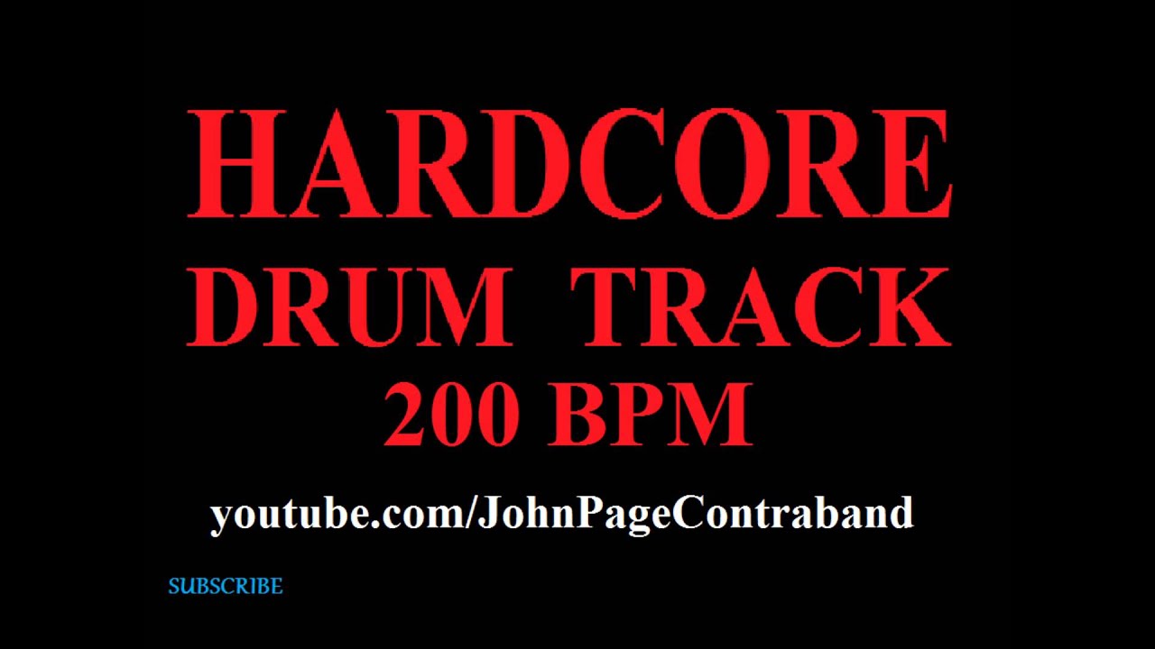 Basic Hardcore Drum Backing Track 200 bpm FREE