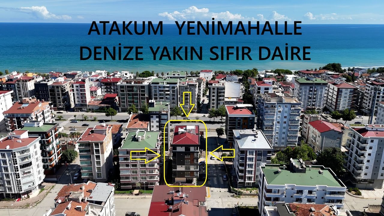 ATAKUM'DA SAHİLE YAKIN YENİ DAİRE