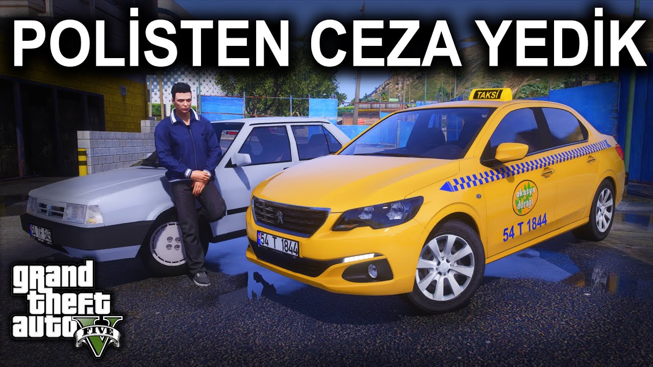 CEZA YEDİK - TOFAŞ PERT OLDU ! - GTA 5 PEUGEOT 301 TAKSİCİLİK MODU #3