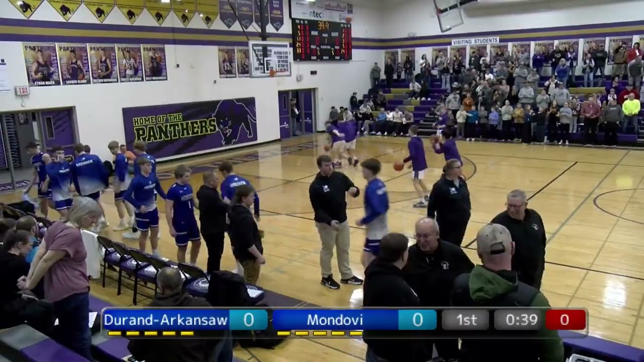 Durand Arkansaw vs Mondovi Boys Basketball