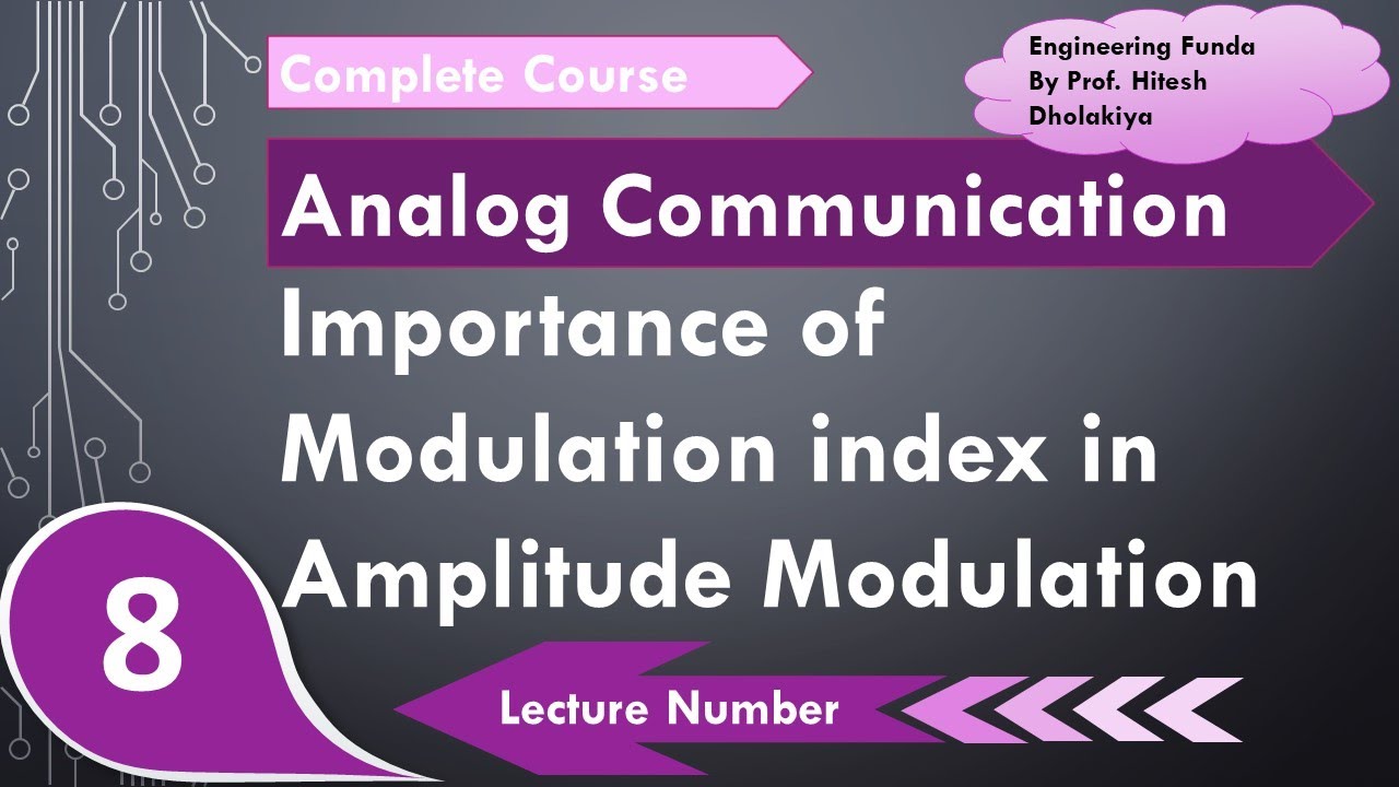 Importance of Modulation Index in Amplitude Modulation in Analog Communication by Engineering Funda