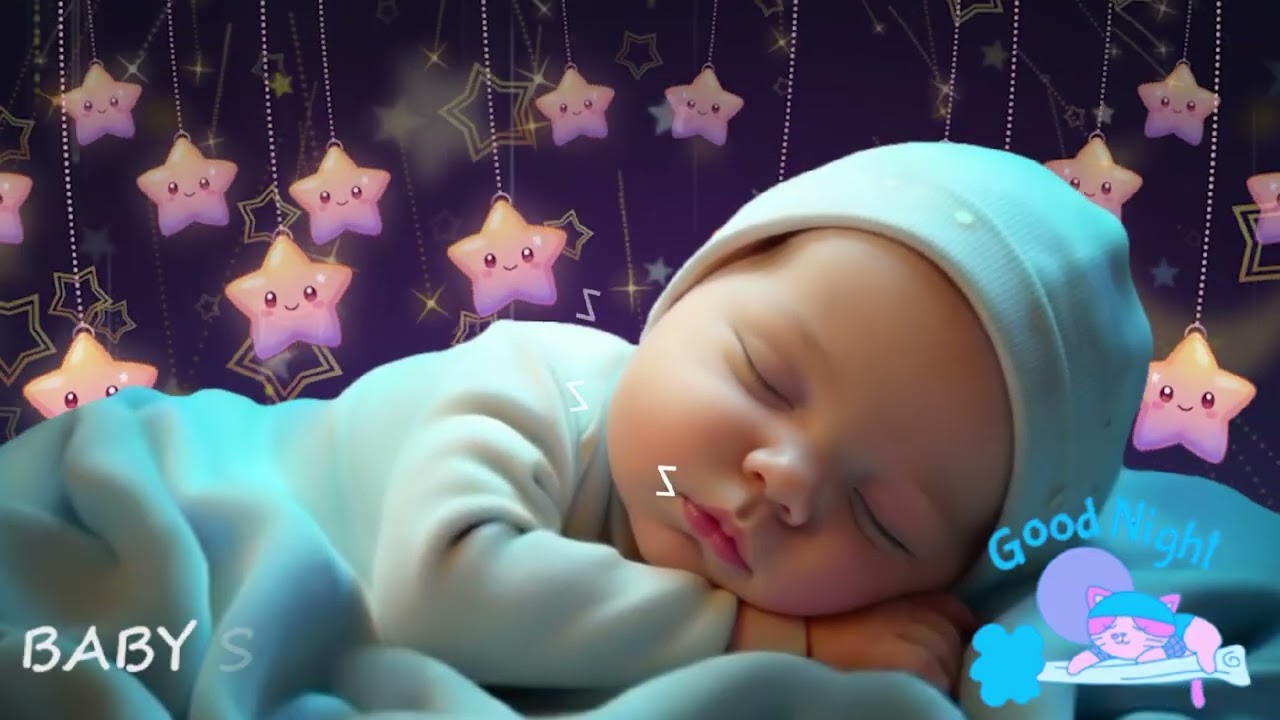 Dreamy Baby Lullaby 🌜 Mozart & Brahms | Soft Night Music for Calm Sleep