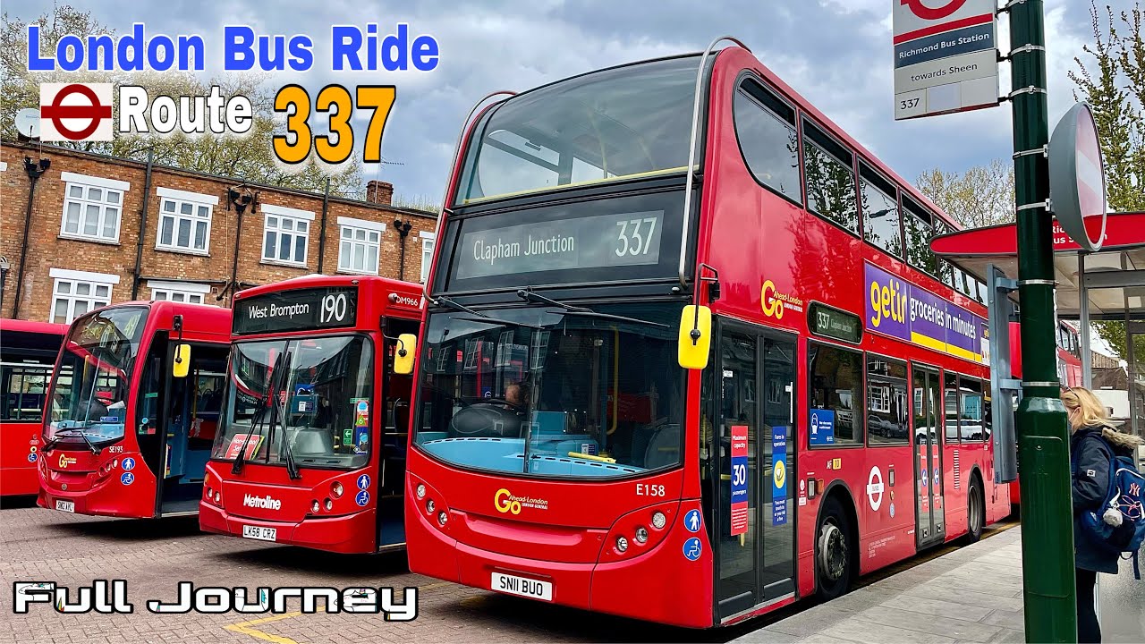 London Bus Ride 🇬🇧 Route 337 - Richmond to Clapham Junction || Full Journey