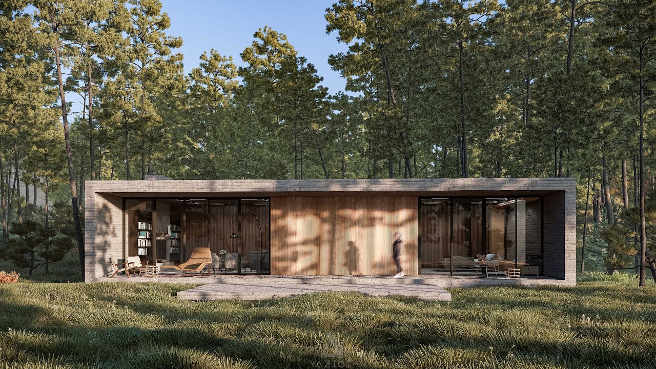Forest House Visualization - Enscape 3.3 Exterior Render