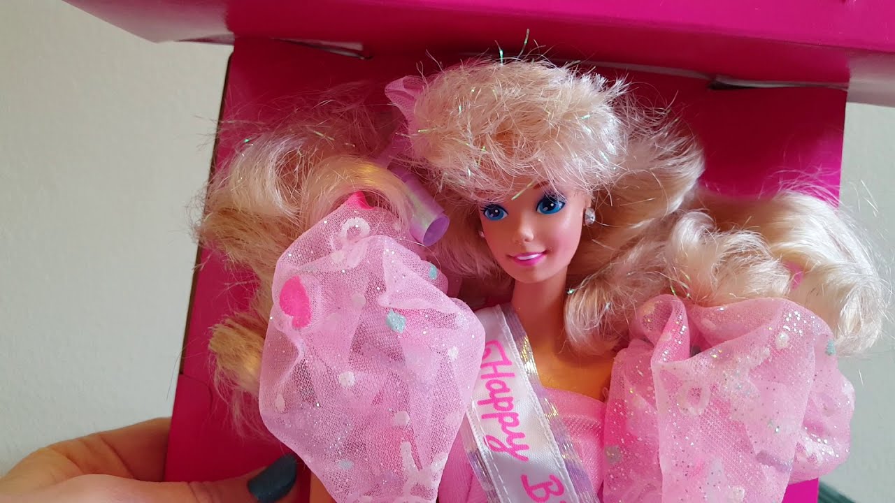 Vintage 1990 Happy Birthday Barbie Unboxing!
