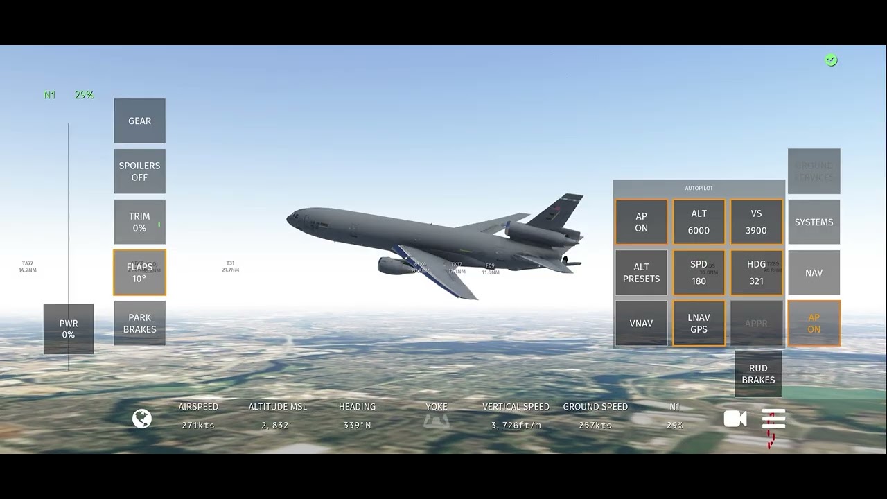 DC10 flight KDFW TO KDTO