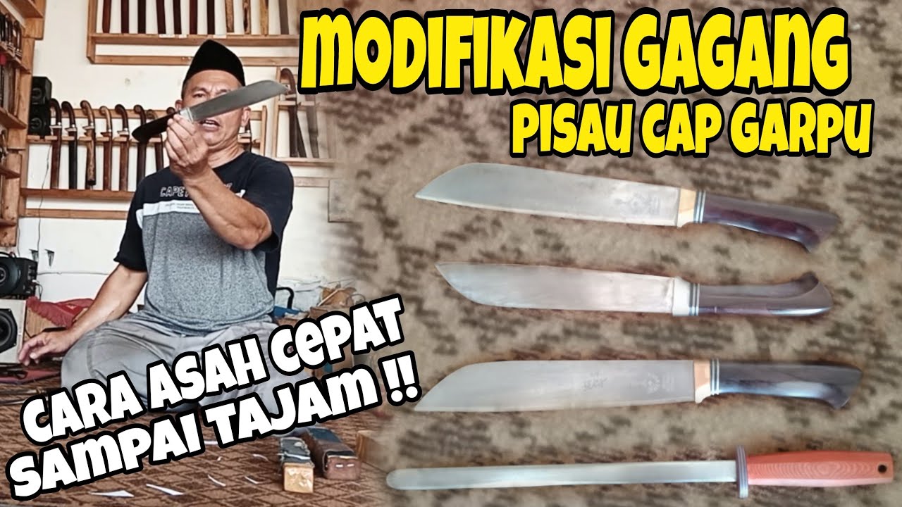 Pisau Cap Garpu Modifikasi Gagang ‼️