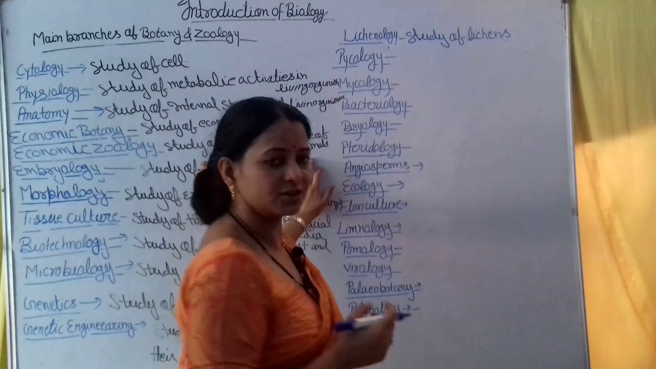 Introduction of Biology part -2 (Main branches of botany and zoology )