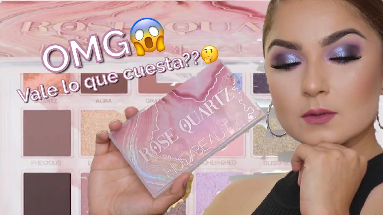 HUDA BEAUTY ROSE QUARTZ PALETTE TUTORIAL, SWATCHES Y RESENA VALE LA PENA O MAS DE LO MISMO 😖🤨