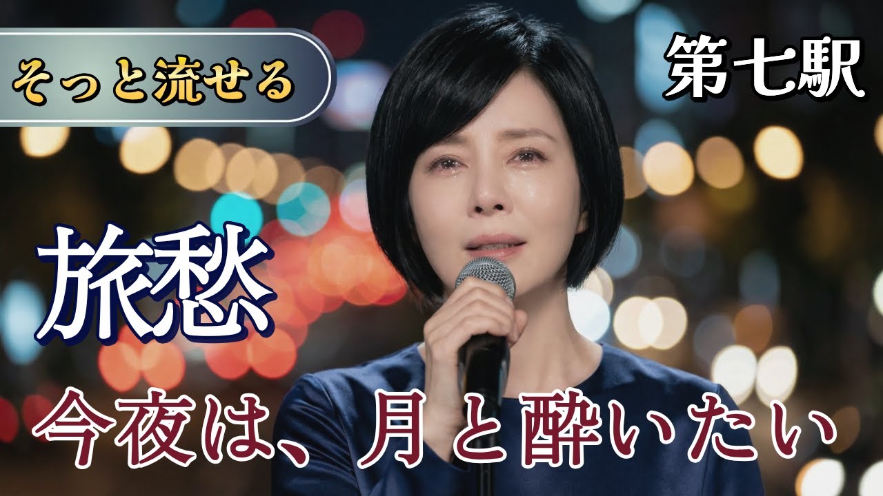 🌕【第七駅】月明かりに心を預けて。大人の旅愁（りょしゅう）漂う演歌名曲集。 #演歌の手紙