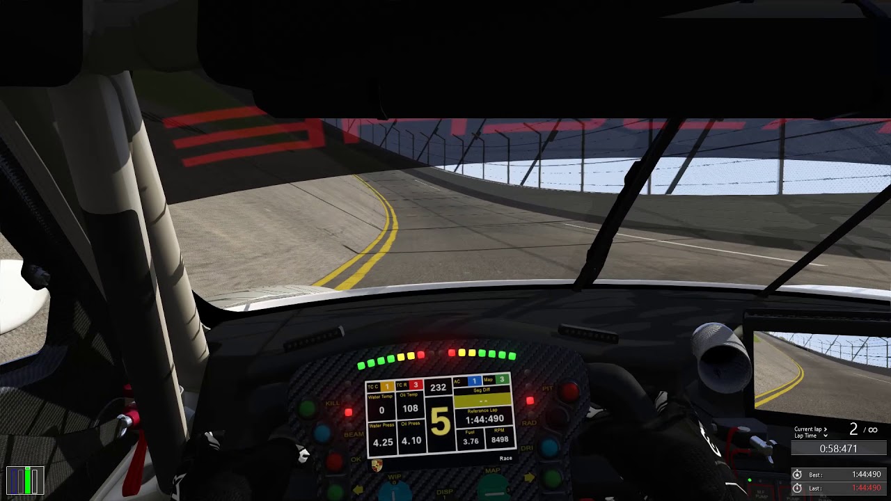 1:43.174 (WR) @ Daytona Road, Porsche 911 RSR GTE, Assetto Corsa hotlap