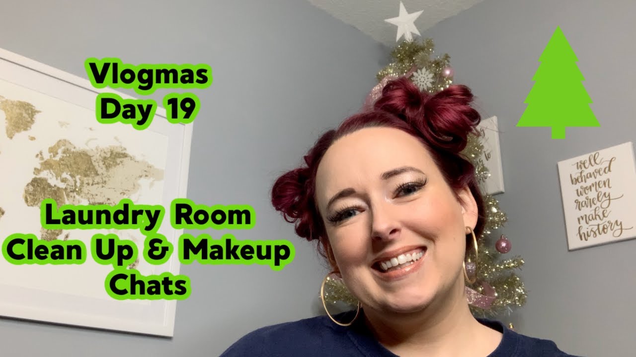 Vlogmas 2020 Day 19  🎄🎄🎄New Make Up & Laundry Room Organization