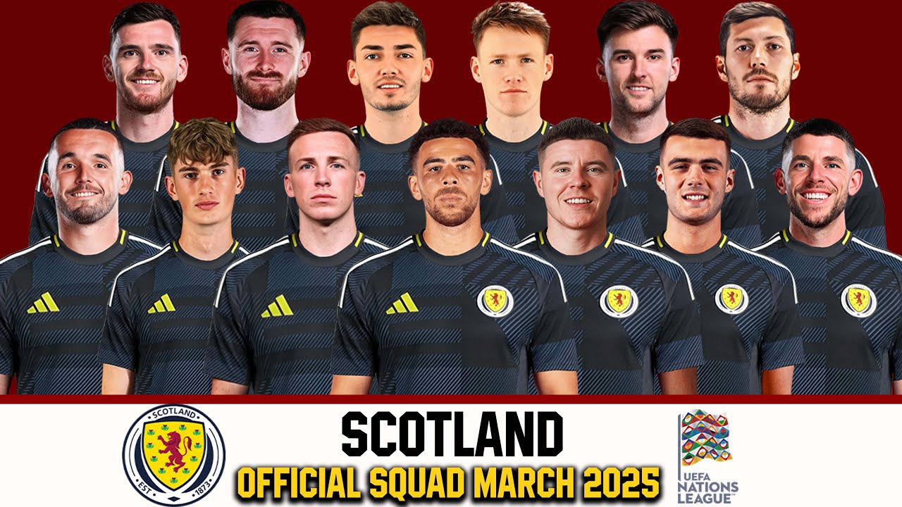 SCOTLAND Official Squad March 2025 | Scotland Squad 2025 | Nations League Quarter-final 2025