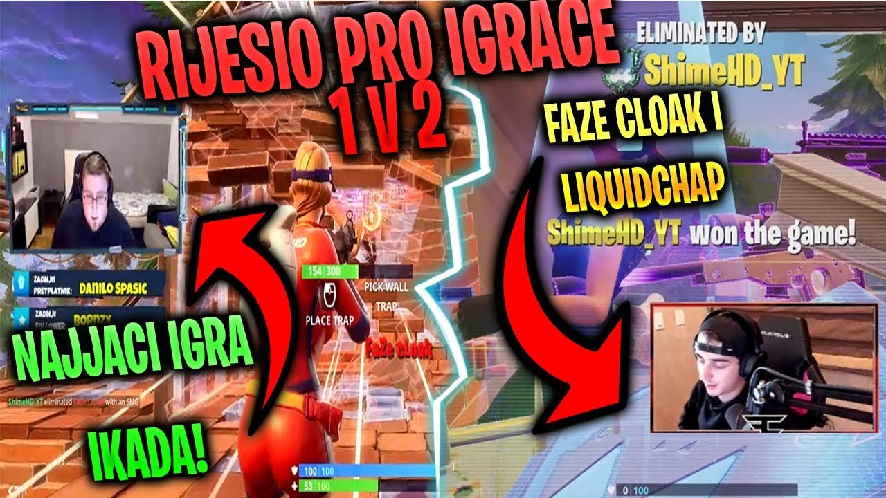 UBIO SAM DVA PRO IGRACA 1v2 (Faze Cloak i LiquidChap vs ShimeHD) *Nevjerovatno*