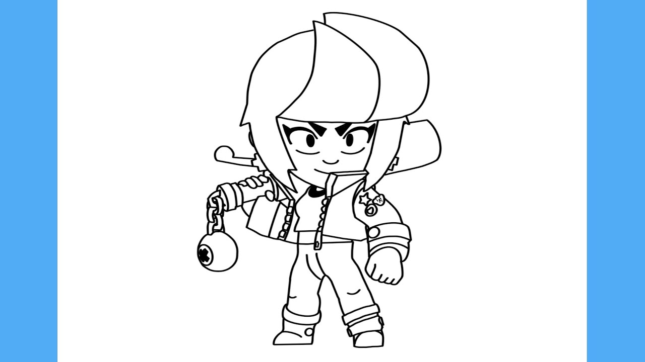 COMO DESENHAR A BIBI DO BRAWL STARS - PASSO A PASSO