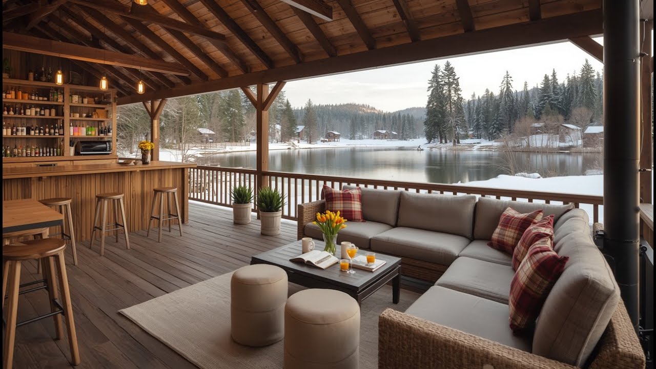 Peaceful February Morning ☕ Soft Snow & Smooth Jazz Music for