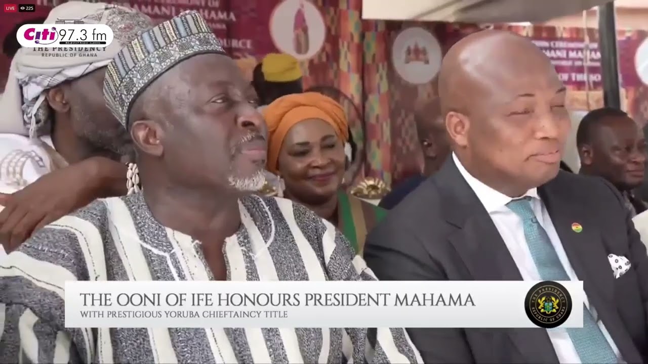 We Are Twins: Mahama Speaks on Ghana Nigeria Bond After Ooni of Ife Honour