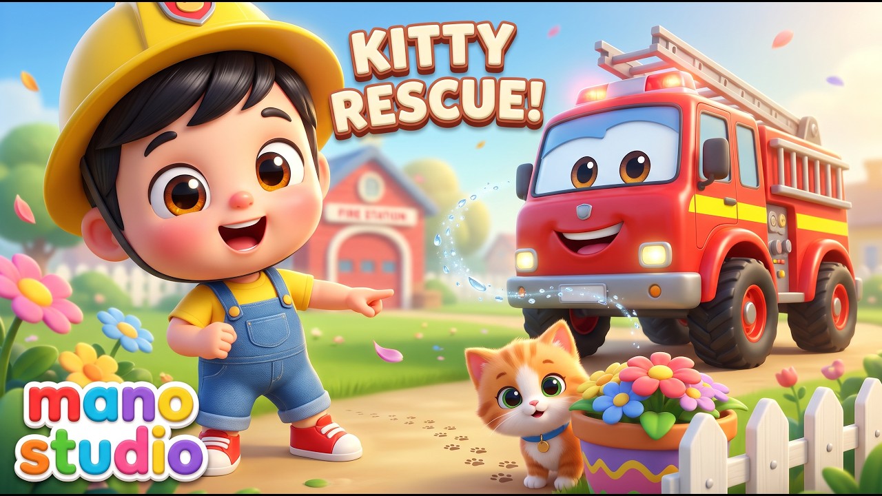 Jojo&rsquo;s Little Firefighter Rescue! 🐱 | Cute Kitten Rescue Adventure | Mano Studio