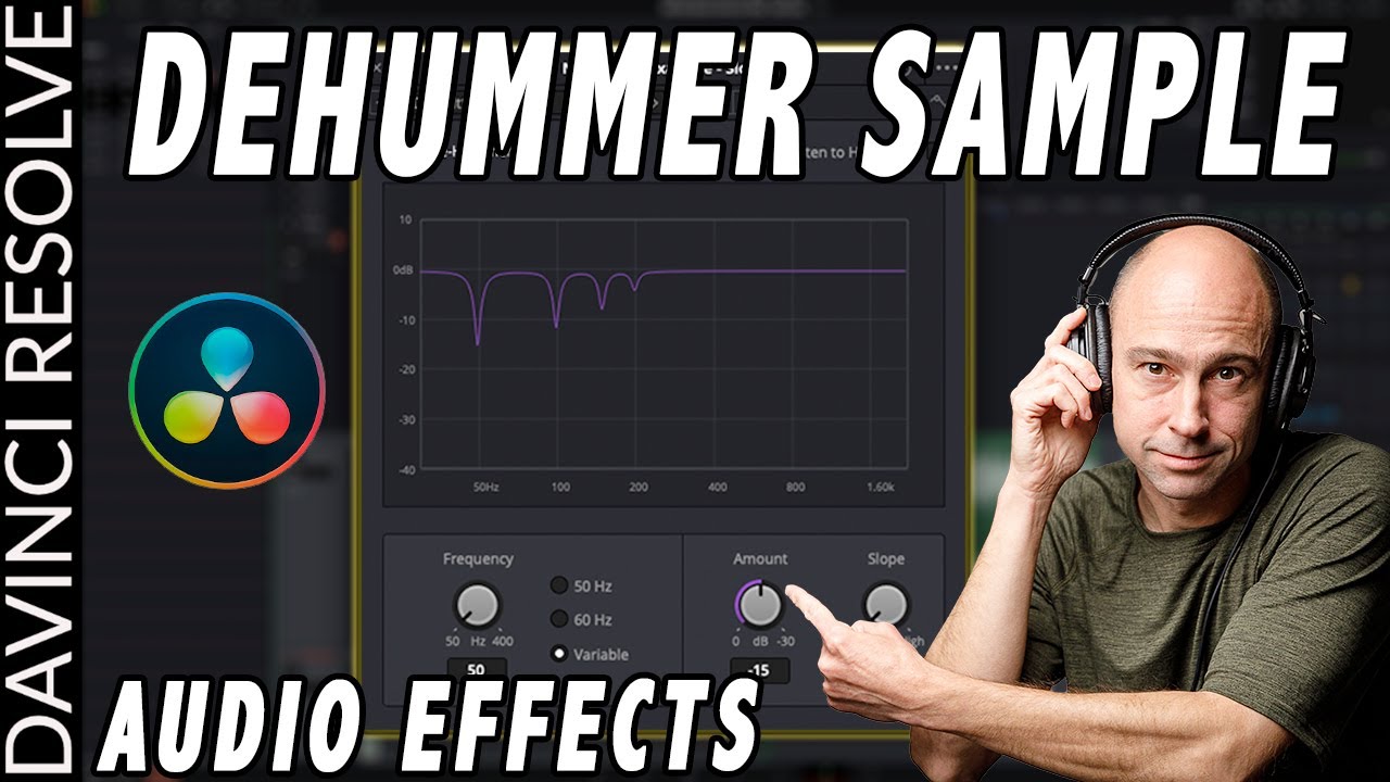 DeHummer Audio Effect Sample in DaVinci Resolve 17 | Audio Effects Series