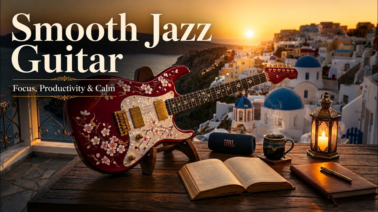 Mediterranean Balcony Jazz ☕ Cozy Seaside Guitar Music for Focus, Productivity & Calm