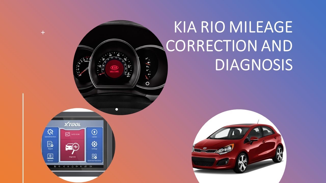 KIA RIO MILEAGE CORRECTION AND DIAGNOSIS | Xtool D9 Pro