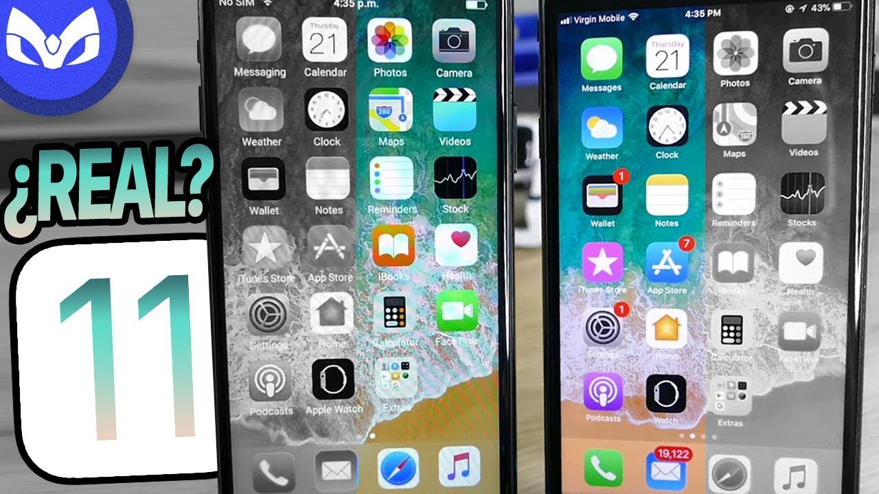 iOS 11 FAKE vs iOS 11 REAL DIFERENCIAS - NO LO VAS A CREER