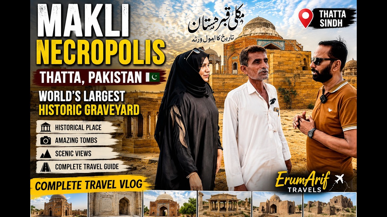 🏛️ Makli Necropolis Thatta Pakistan | World's Largest Historic Graveyard | Travel Vlog |EAT