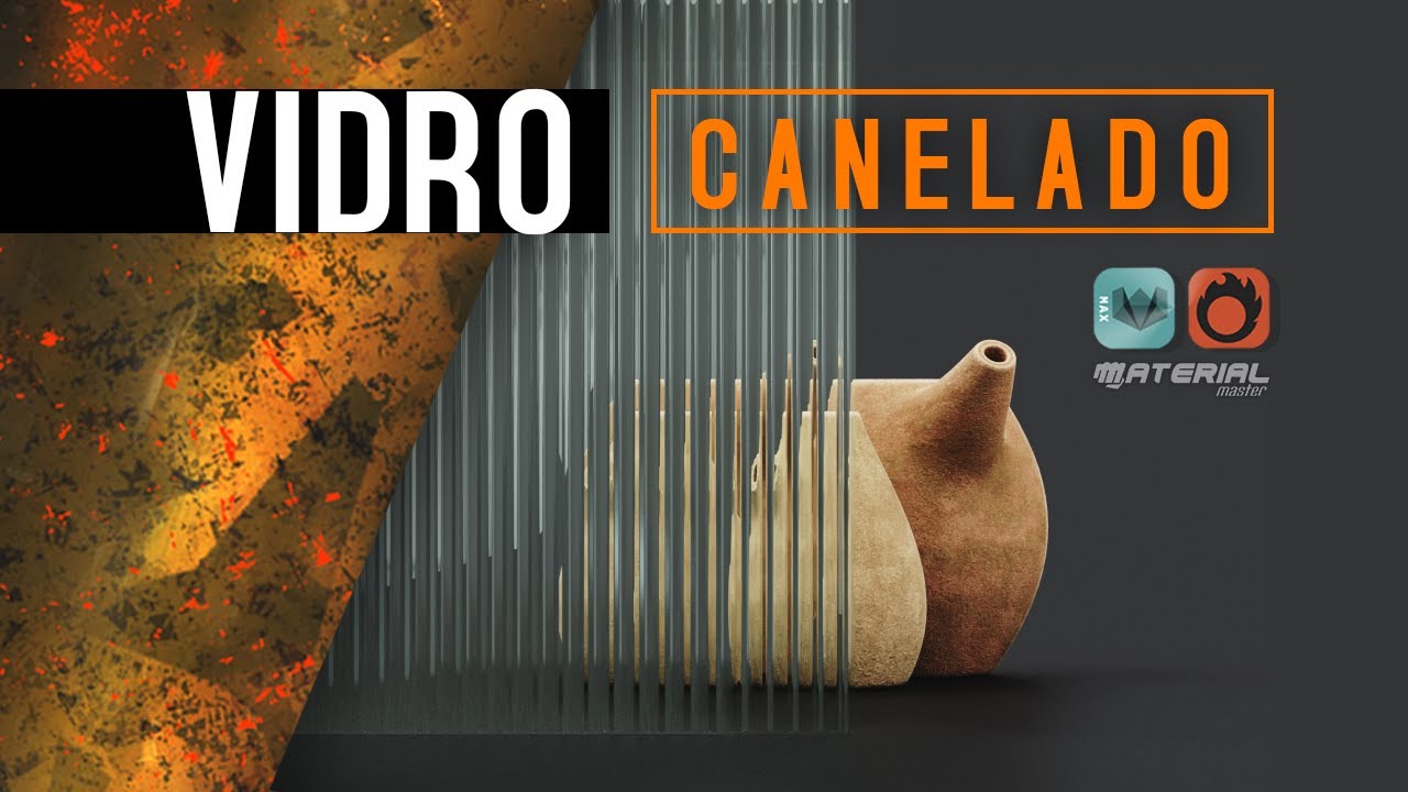 #009 - COMO FAZER VIDRO CANELADO no Corona Render | Material MUITO Fácil!