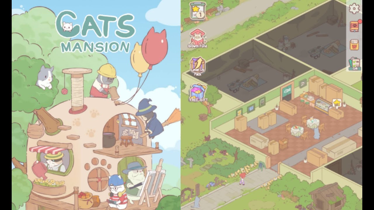 Cats Mansion | Level 1- 6 Part 1🐈🐈‍⬛