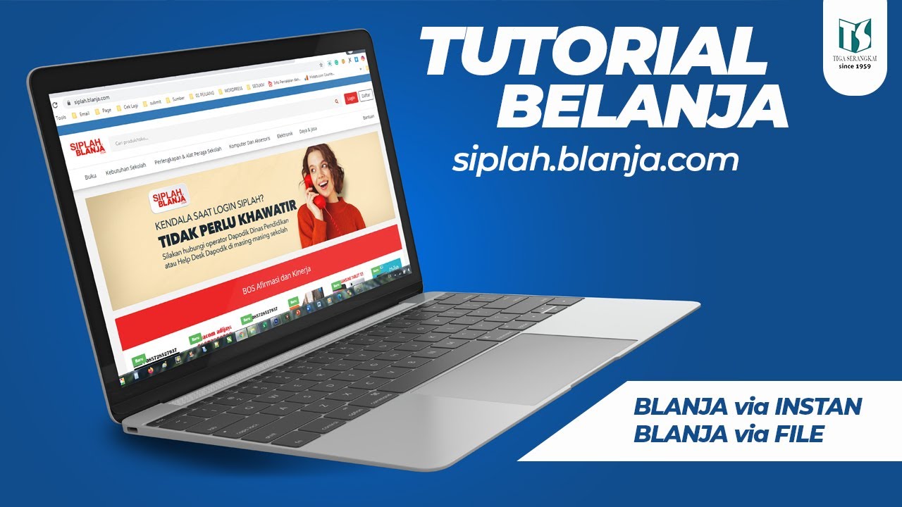 Tutorial Belanja Online Siplah.Blanja.com | Blanja via Instan dan Blanja via File | Tiga Serangkai