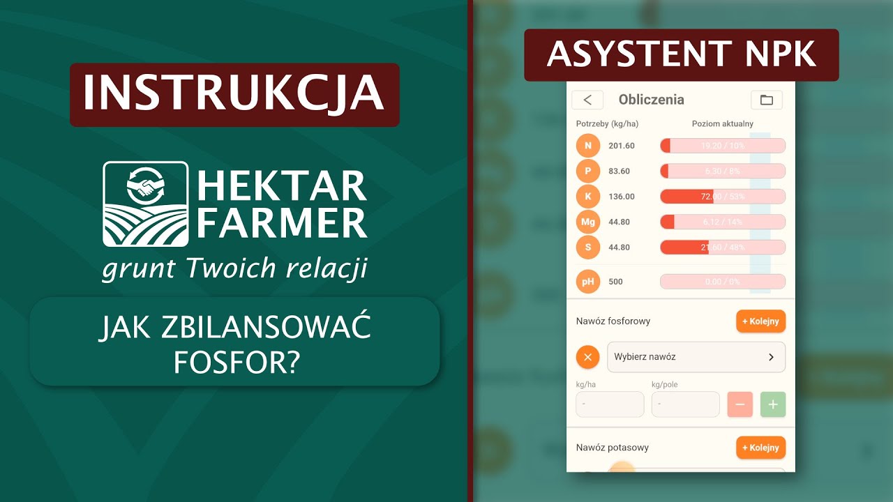 ASYSTENT NPK | Jak zbilansować fosfor? | Hektar Farmer |A42