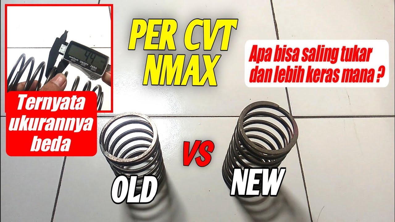 Per cvt nmax old dan new, Perbedaan per cvt nmax dan aerox