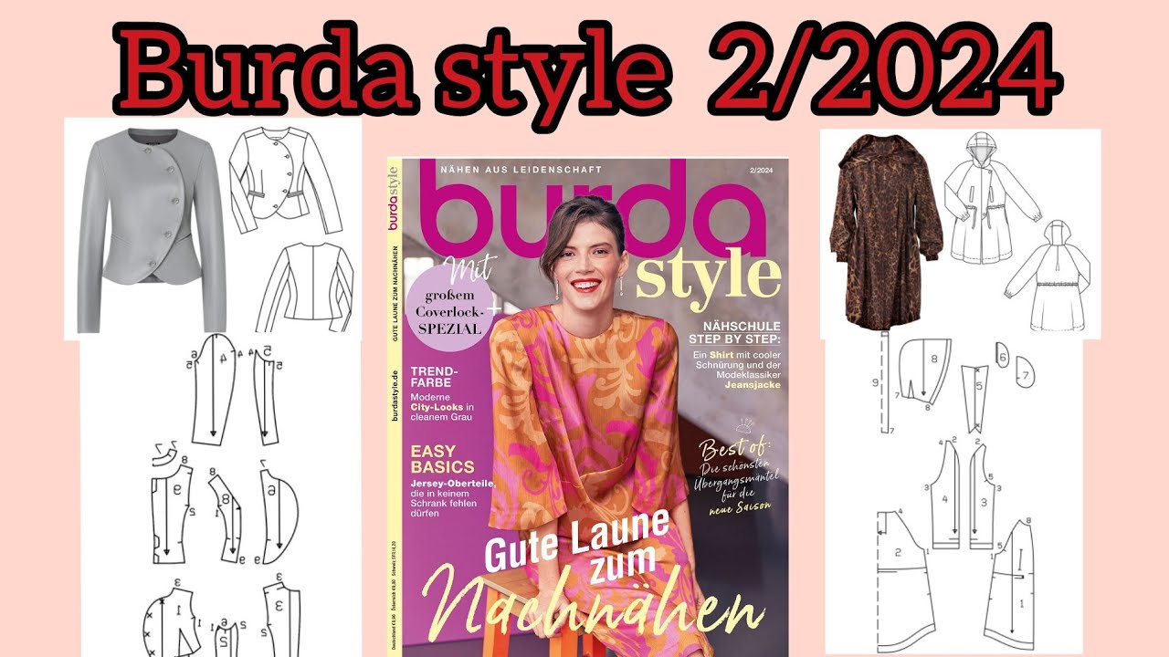 Burda style 2/2024 , full preview and complete line drawings 👌🏼 &hearts;