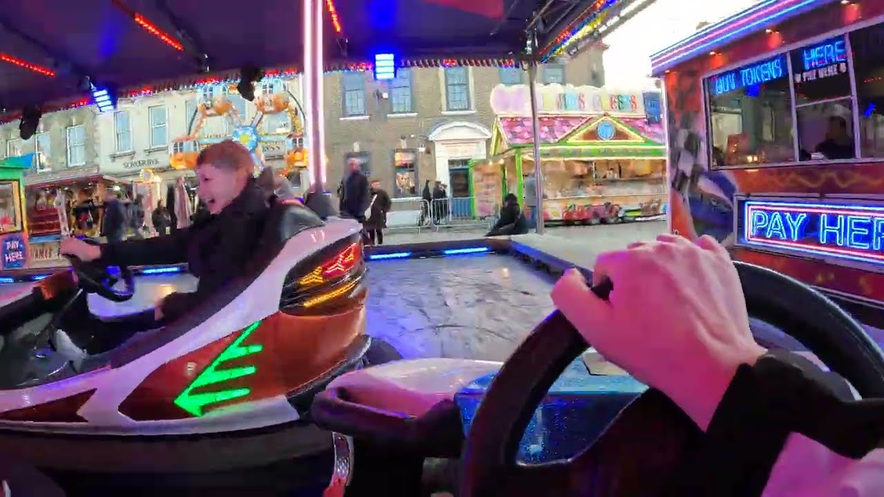 Kings Lynn Mart Fair 2026, Part 8: Farrah's/Percival's Dodgems (On-Ride)