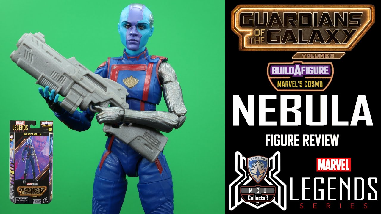 Marvel Legends NEBULA Guardians of the Galaxy Vol 3 Cosmo BAF Wave MCU Movie Figure Review