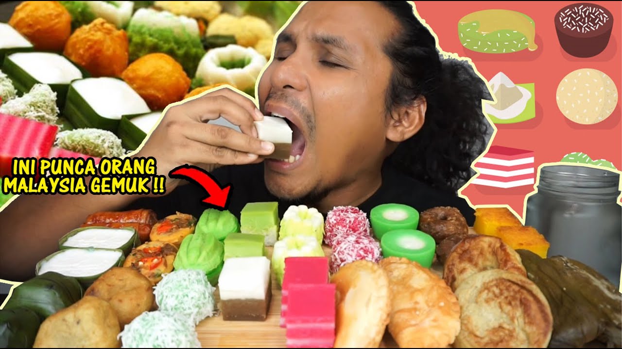 borong semua kuih muih tradisional terkenal Malaysia (mukbang malaysia) MALAYSIAN SWEETS