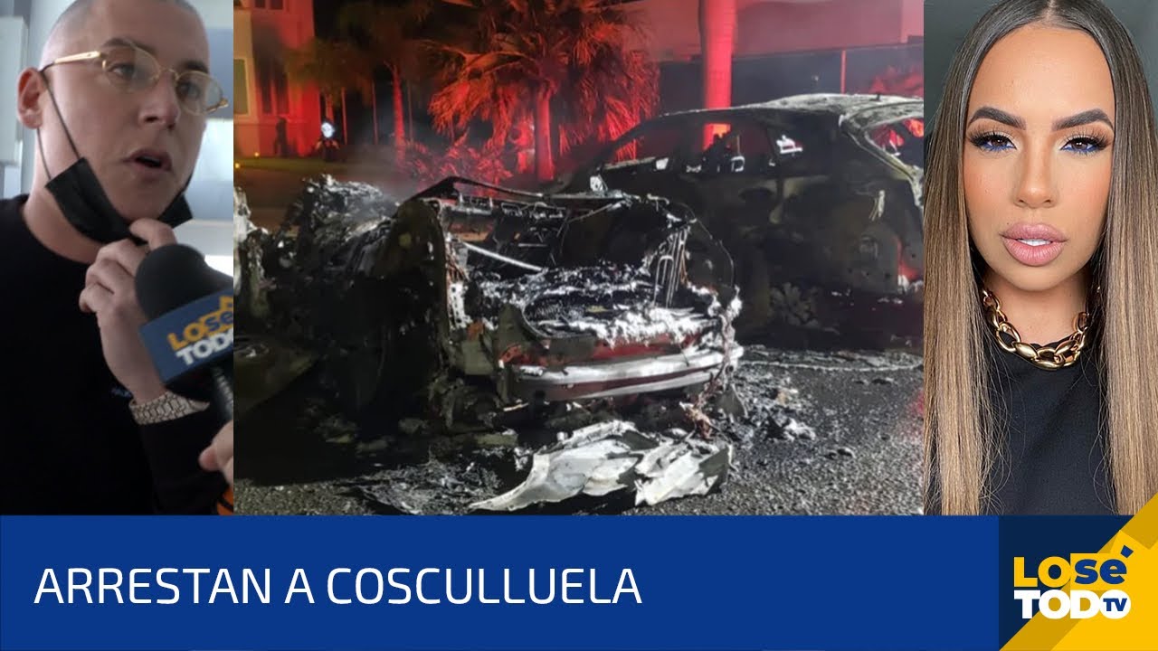 ARRESTAN A COSCULLUELA / AMANECE QUEMADA LA GUAGUA DE SU EX ESPOSA JENNIFER FUNGENZI.