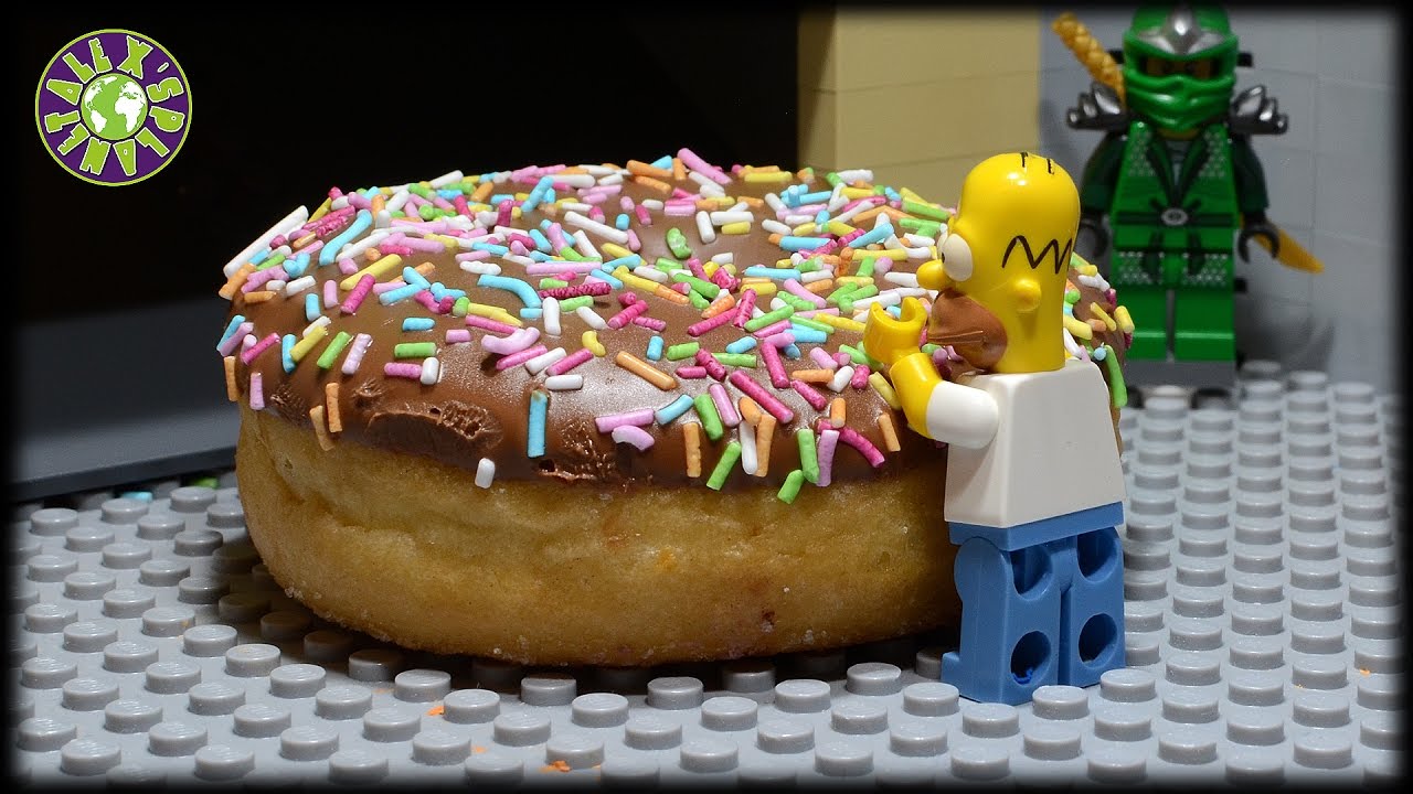 Лего Симсоны Гигансткий Пончик Аркадная Игра