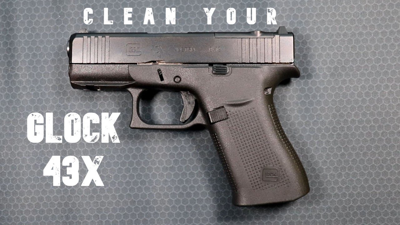 How to clean and lube your Glock 43X - QUICK AND EASY