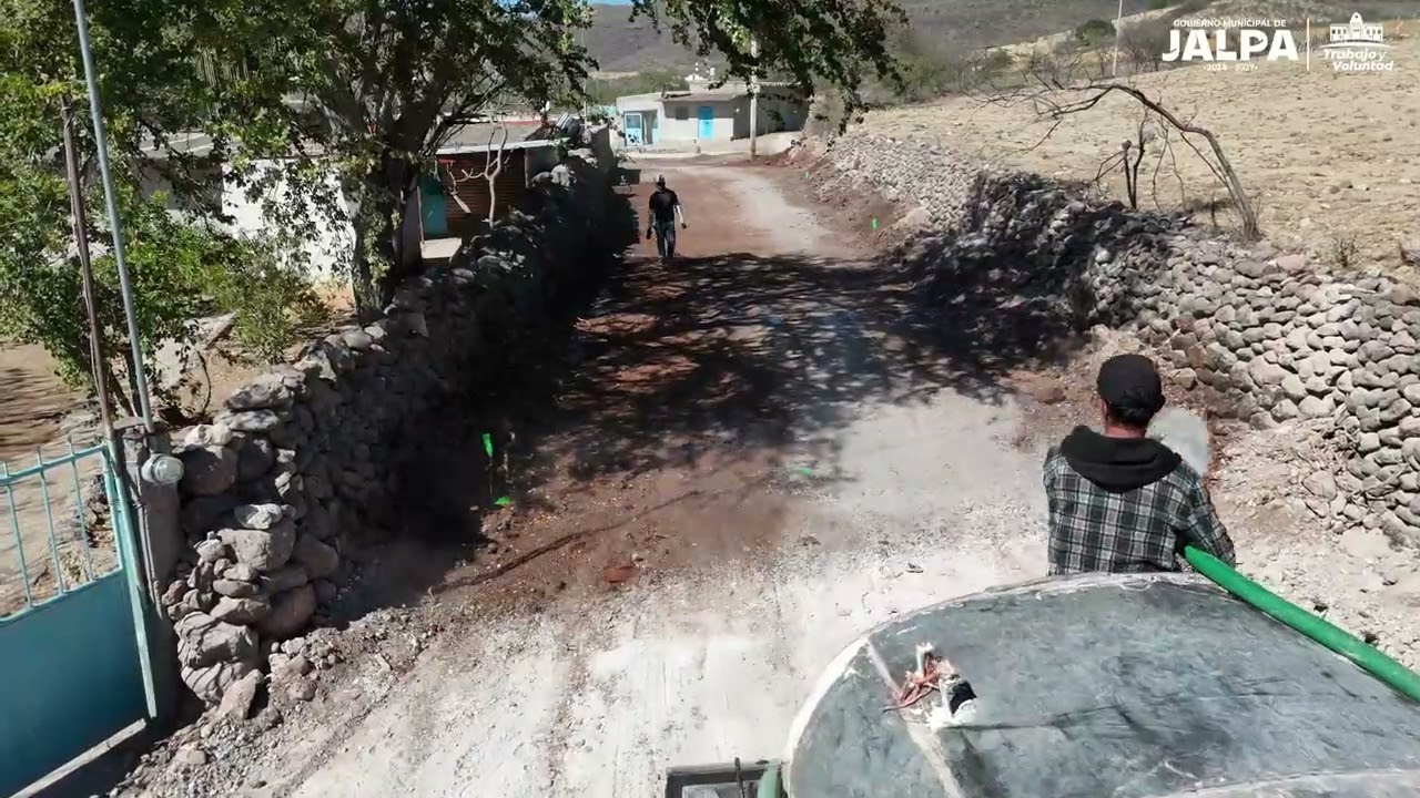INICIA REHABILITACIÓN DE CALLE EN RANCHO DE ARRIBA #JALPA #ZACATECAS