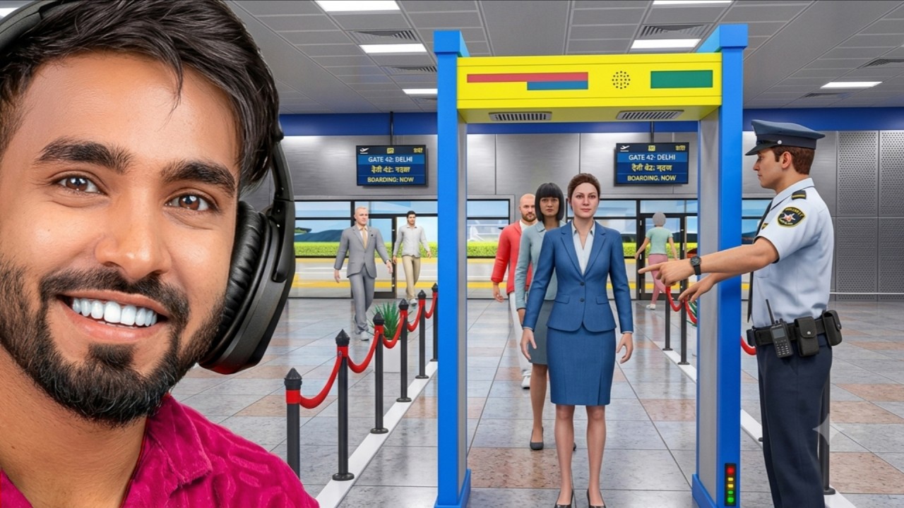 I GOT A SECURITY GUARD JOB AT GIRL AIRPORT - TECHNO GAMERZ