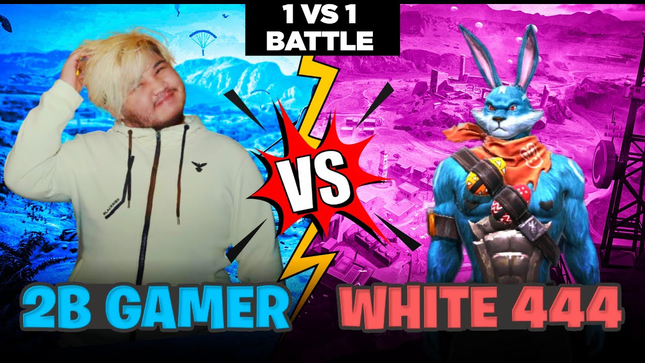 White444 против 2B Gamer || Free Fire 1 на 1 Insane 😳 Battle B/w Legends