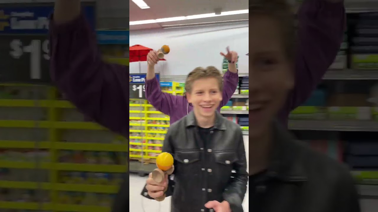 Kendama at @Walmart with @masonramsey !🤠🔥🌀 #fyp #kendama #viral