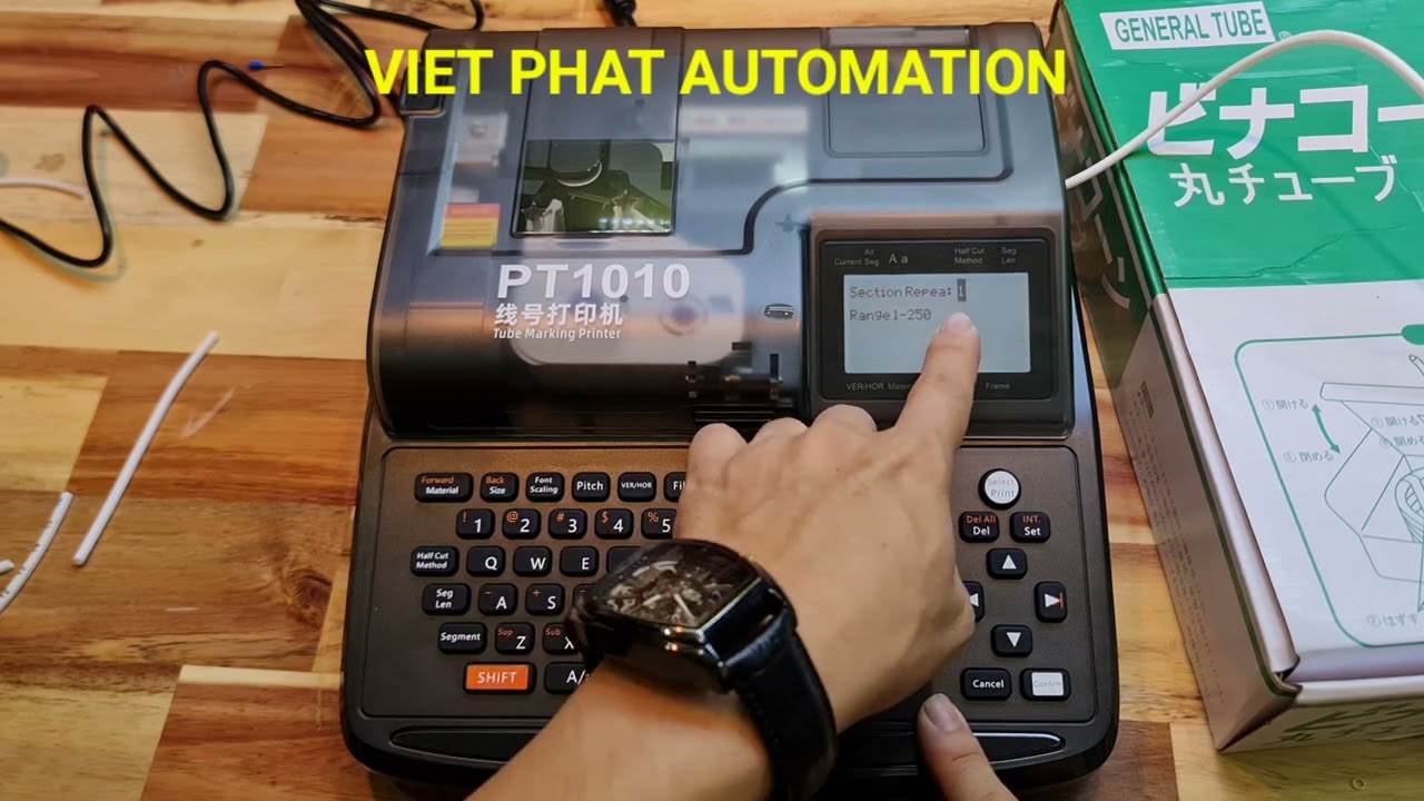 khắc phục chữ lệch phải máy in PuTy PT1010