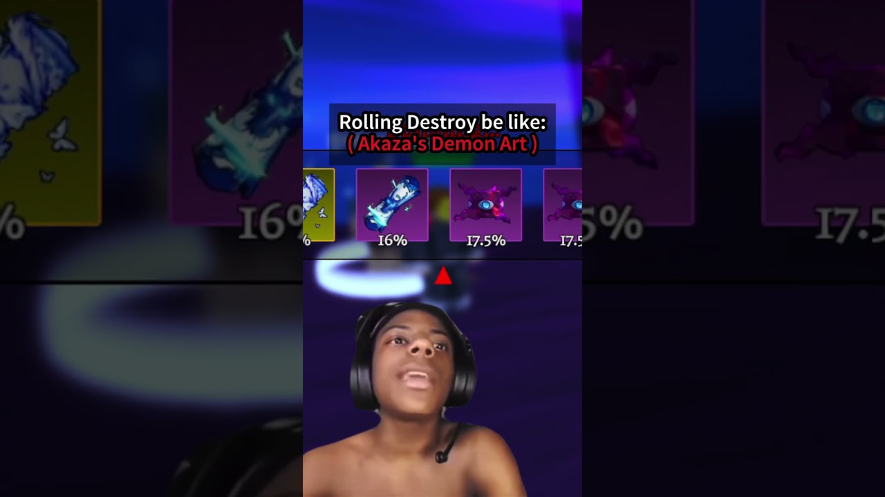 Rolling Akaza's Demon Art in Demon Blade Roblox  #roblox #demonblade