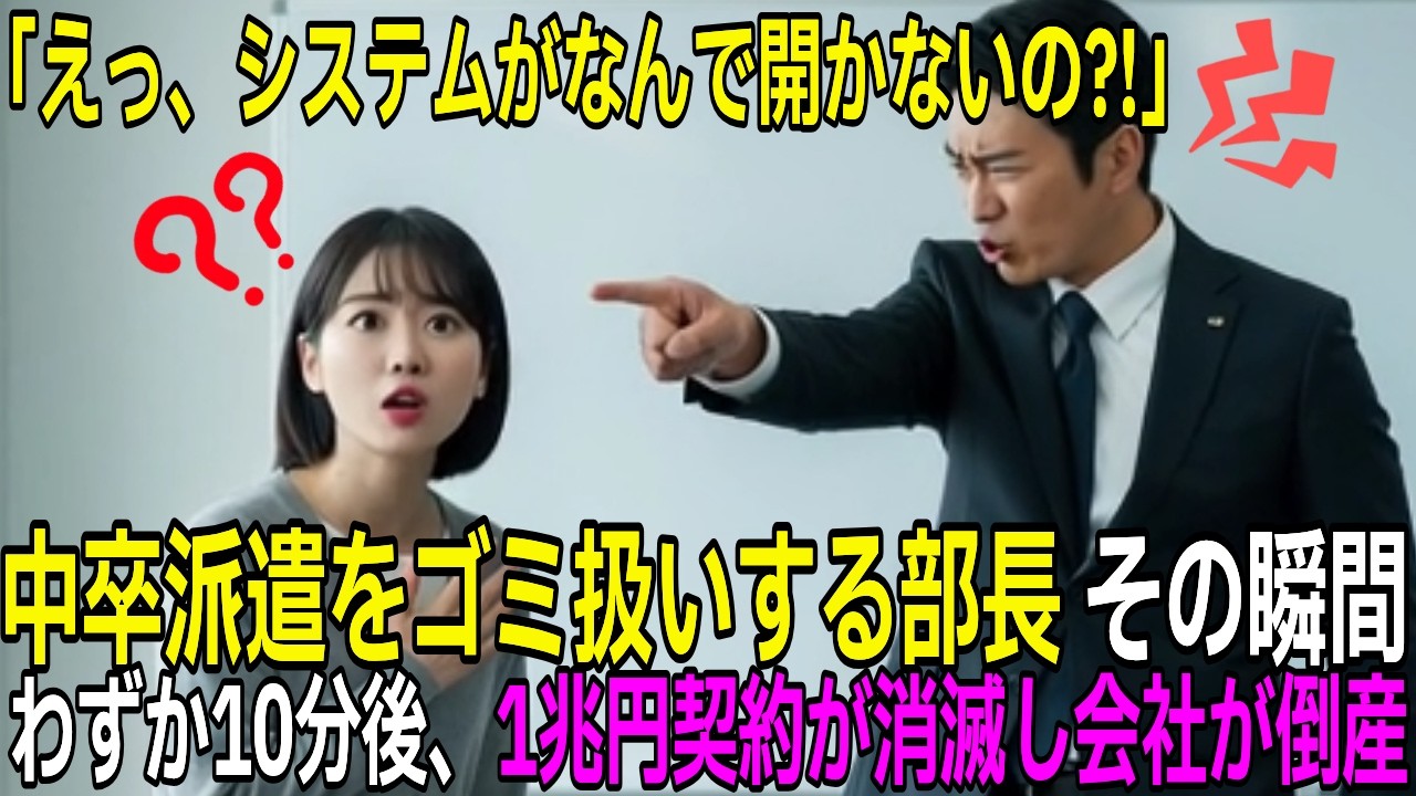 中卒の凄腕プログラマーを見下した社長、10分後に1兆円契約消滅で倒産【感動する話】【朗読】